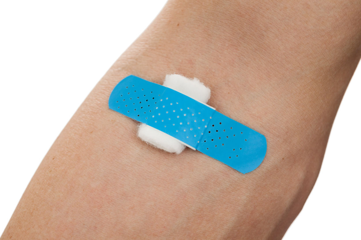 Blood draw from the arm by a trained professional
